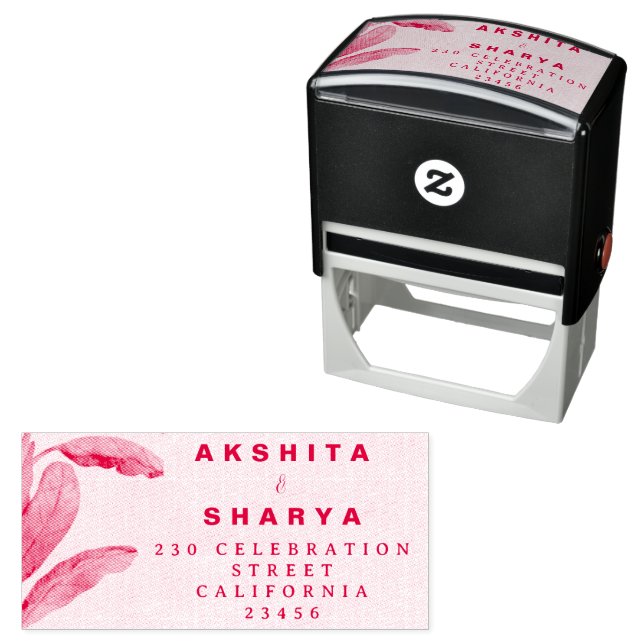 Formal Traditional Wedding Invitation  Self-inking Stamp (In Situ)