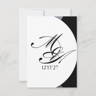 Formal Wedding Details Card