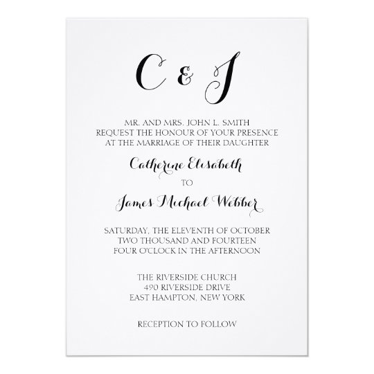 wedding invitation text