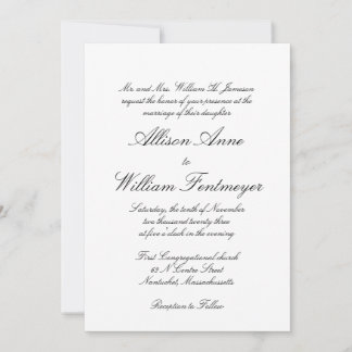 Formal Wedding Invitations