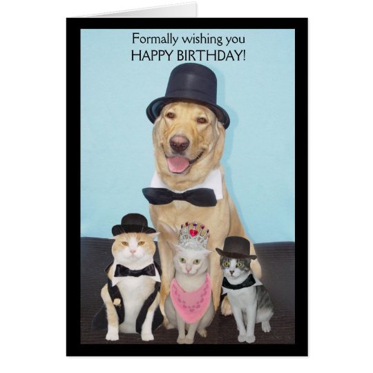 Formally Wishing You Happy Birthday Card