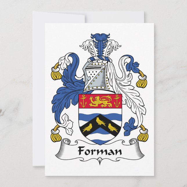 Forman Family Crest (Front)