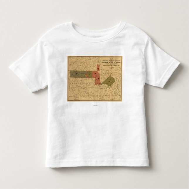 Former Limits of Cherokee "Nation of" Indians Toddler T-Shirt (Front)