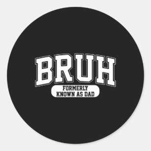 Formerly Known As Dad Vintage Funny Father39s Day Classic Round Sticker