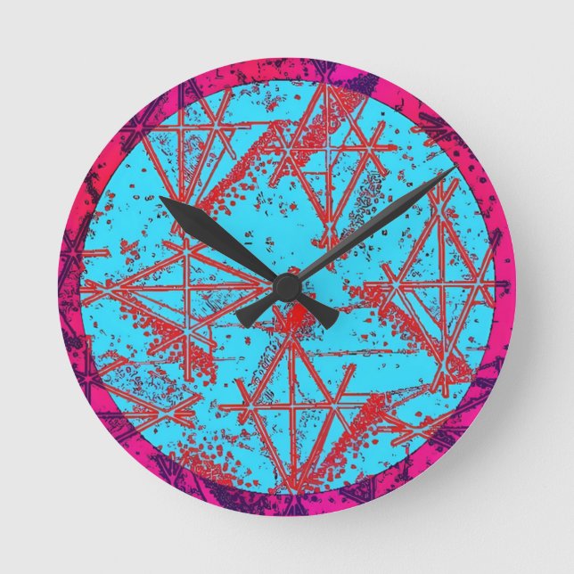 Formica Moon, Formica Sky Round Clock (Front)