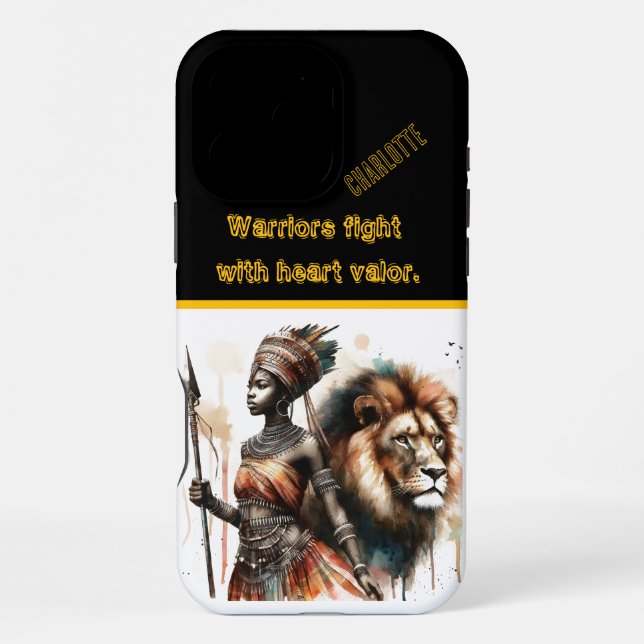 Formidable Warrior iPhone Case (Back)