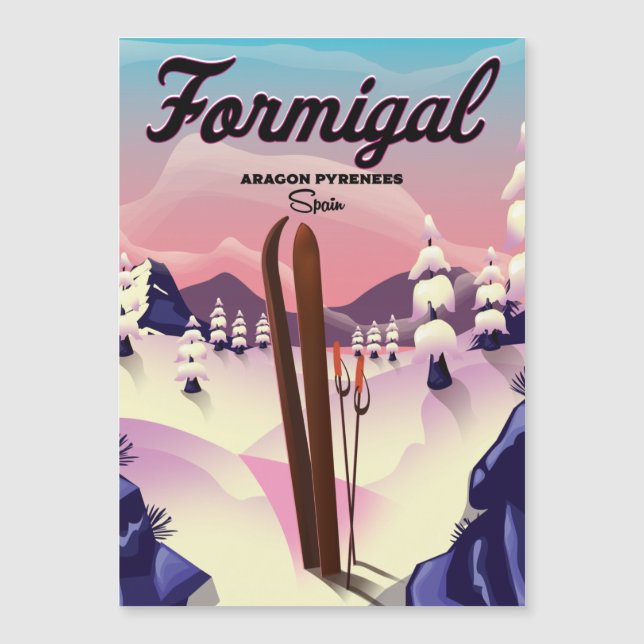Formigal Aragon Spain ski poster. (Front)