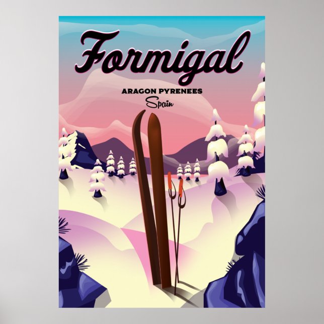 Formigal Aragon Spain ski poster. Poster (Front)