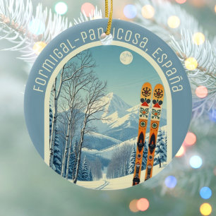 Formigal-Panticosa Spain España ski area souvenir Ceramic Ornament