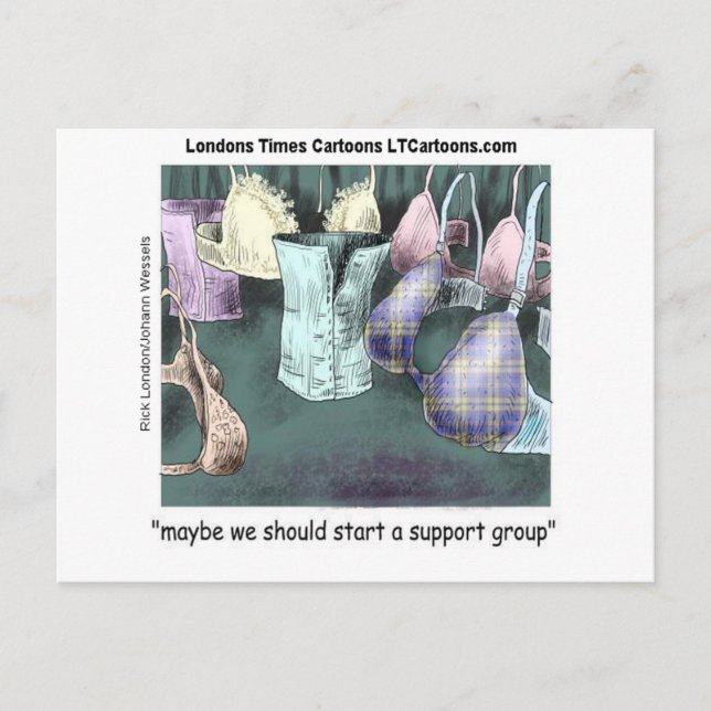 Forming A Support Group Funny Postcard (Front)