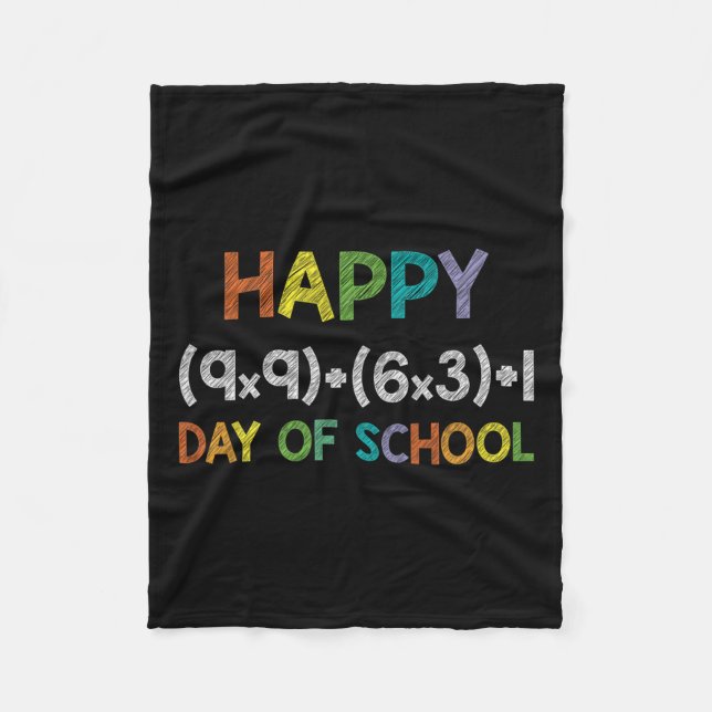 Formula 100 Days Of School 100th Day Fun Cute Gift Fleece Blanket (Front)