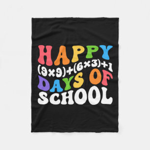 Formula 100 Days Of School Fun Math Teacher 100th Fleece Blanket