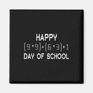 Formula 100 Days Of School Math Teacher Student  Magnet