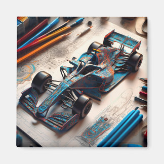 Formula 1 Car Magnet