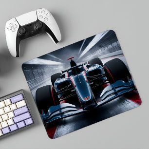 Formula 1 Fury: High-Speed Racing in the Rain Mouse Pad