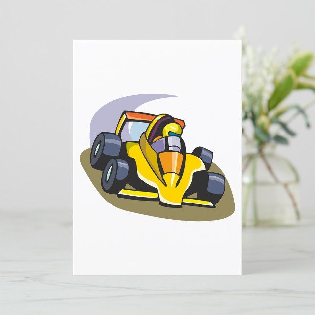 Formula 5 Racing Car Invitation (Creator Uploaded)