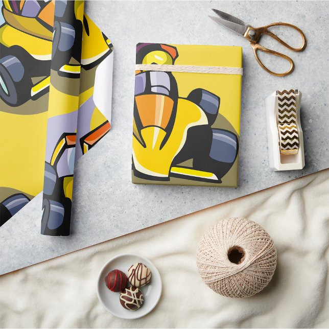 Formula 5 Racing Car Wrapping Paper (Creator Uploaded)