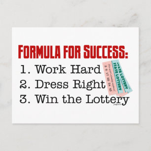 FORMULA FOR SUCCESS POSTCARD