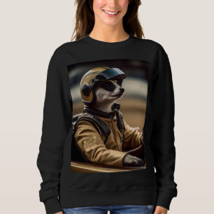 Formula Fun: Professional Meerkat Race Car Driver Sweatshirt