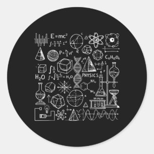 Formula Geometry Physics Math Chemistry Biology Classic Round Sticker