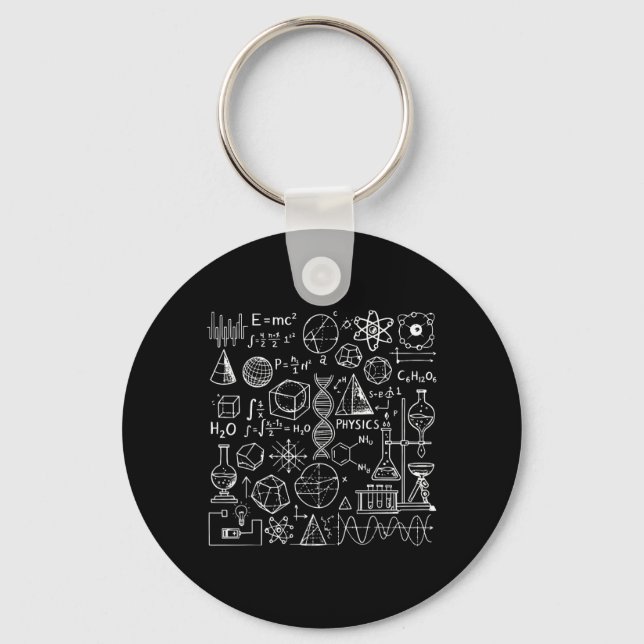 Formula Geometry Physics Math Chemistry Biology Key Ring (Front)