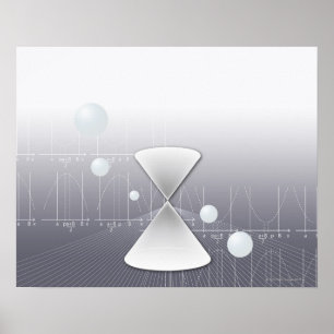 Formula, graph, math symbols 13 poster