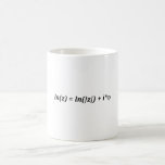 Formula Math Mathematical ln(z) = ln(|z|)   i*j Coffee Mug<br><div class="desc">I love Math. A must for every math lover,  math student,  math teacher. A perfect match for nerds and geeks. Good for the young and the old.</div>