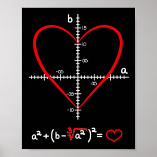 Formula Math Valentines Day Gifts For Math Student Poster