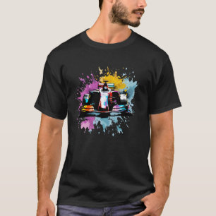 Formula One F1 Car Lover Colourful Racing Driver S T-Shirt