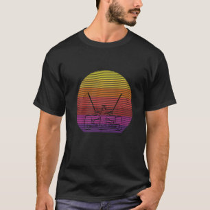 Formula Racing Car Sunset Retro Racing Drivers Fan T-Shirt