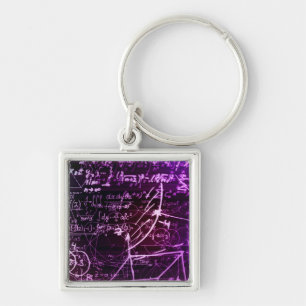 Formulas in mathematical space key ring