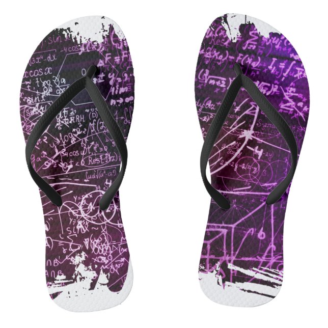 Formulas in mathematical space thongs (Footbed)