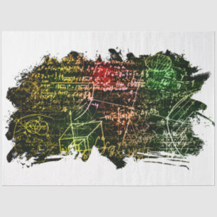 Formulas in mathematical space Tissue Paper