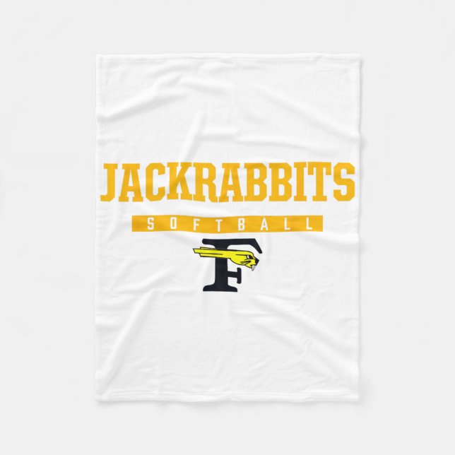 Forney Jackrabbits Logo Softll Hs  Fleece Blanket (Front)