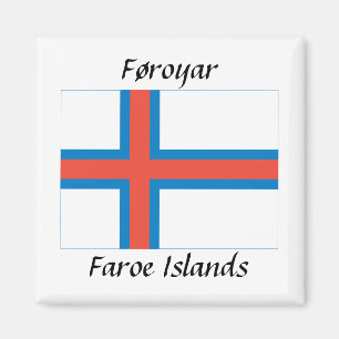 Føroyar - Faroe Islands Flag Magnet