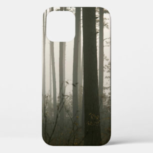 forrest and tree silhouettes in nature iPhone 12 case