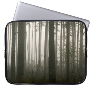 forrest and tree silhouettes in nature laptop sleeve