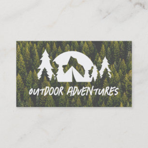 Forrest Camping Outdoors Logo Business Card