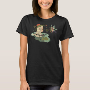 Forrest elf with mythical creature fantasy white f T-Shirt