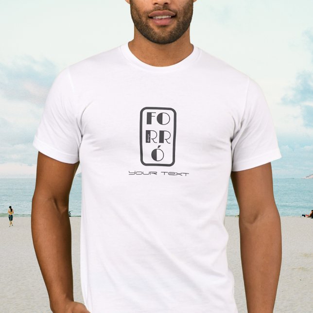 Forró forro dança dance logo black white  T-Shirt (Creator Uploaded)