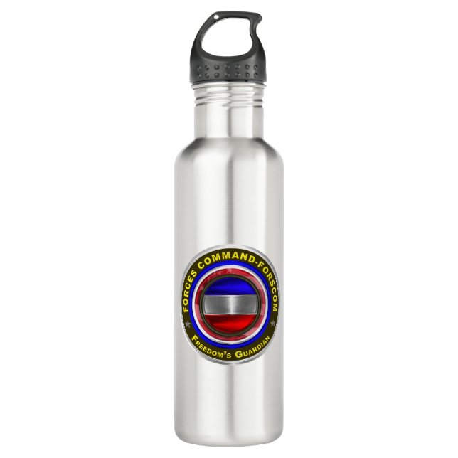 FORSCOM Forces Command 710 Ml Water Bottle (Front)