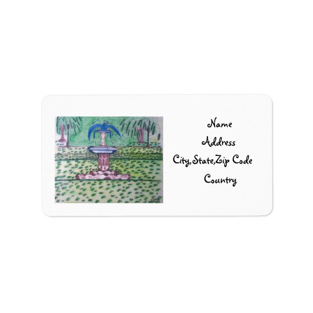 Forsyth Park-address label (Front)