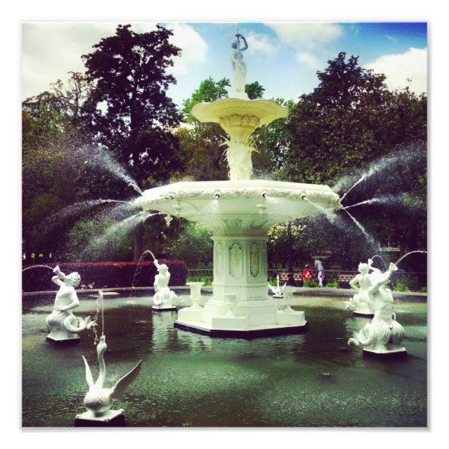 Forsyth Park Fountain Photo Print (Front)