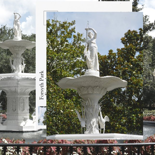 Forsyth Park Fountain Savannah GA Photographic Postcard (Creator Uploaded)