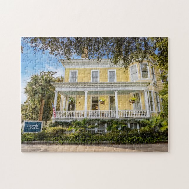 Forsyth Park Historic Savannah Inn Jigsaw Puzzle (Horizontal)