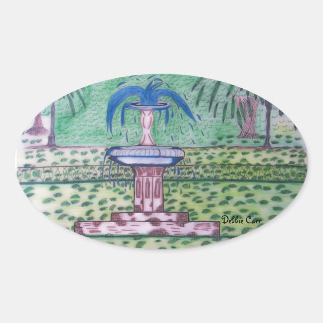 Forsyth Park-oval sticker (Front)