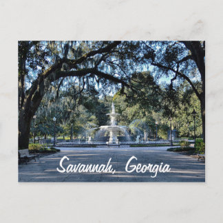 Forsyth Park Savannah Georgia Postcard