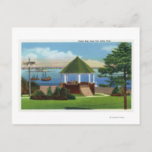 Fort Allen Park View of Casco Bay Postcard