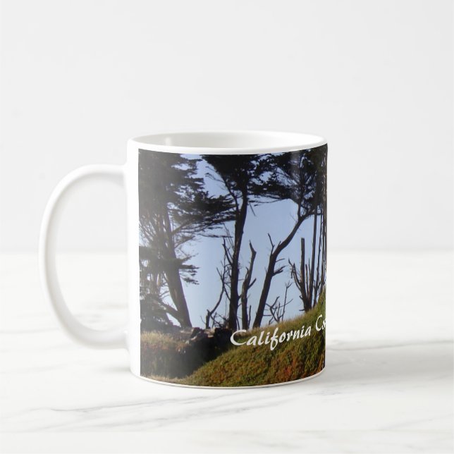Fort Bragg California Montery Pines Coffee Mug (Left)