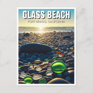Fort Bragg Glass Beach California Postcard